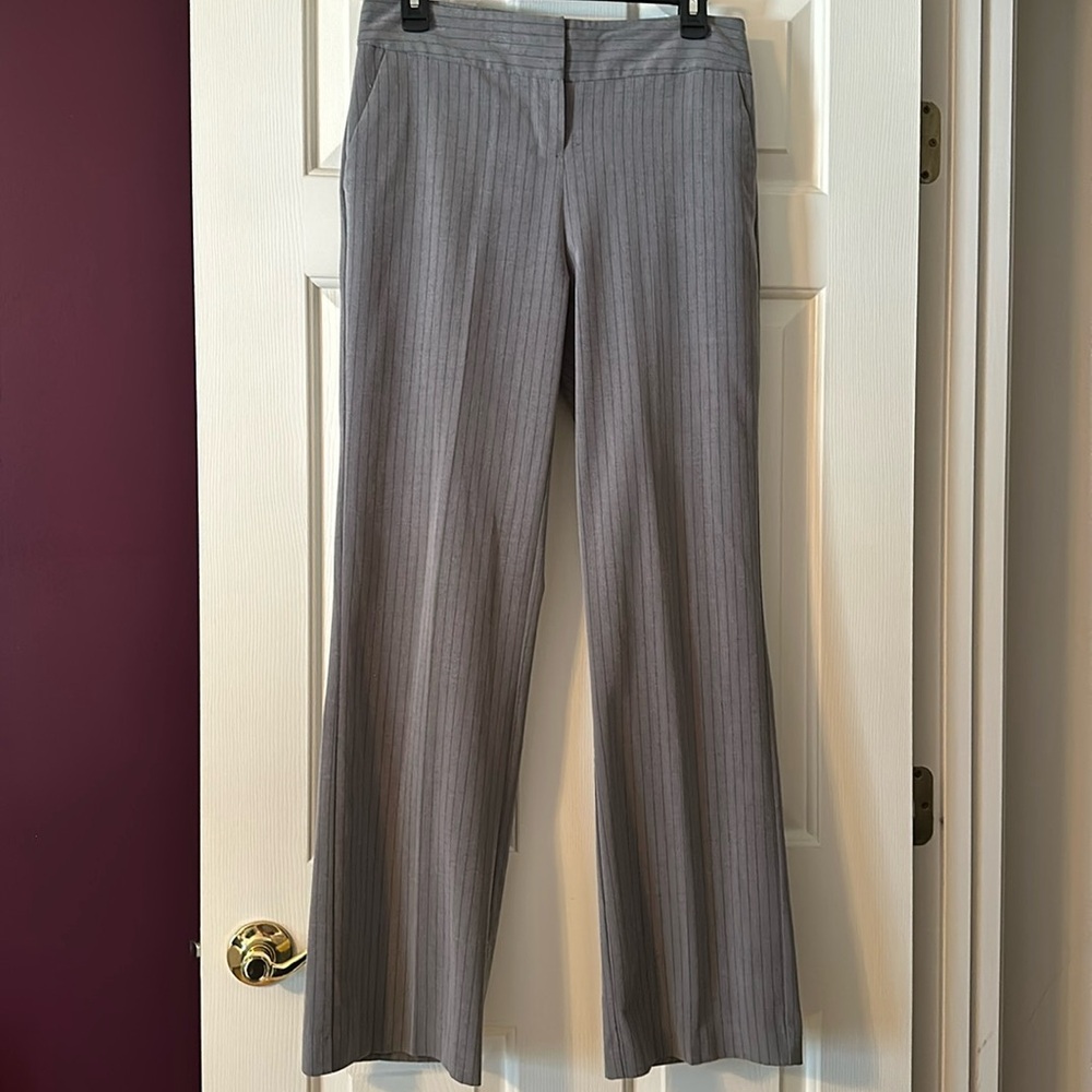 Woman’s Grey Pin-Striped Dress Pants